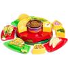imageNostalgia Taco Tuesday Heated Lazy Susan Taco Bar Serving Set for a Party with 4 Tortilla Holders Fondue Pot for Burritos Nachos and Fajitas  20 Oz  RedLazy Susan Red