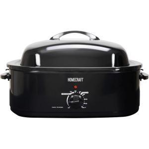 imageHomeCraft HCBS15SS 3Station 15Quart Stainless Steel Buffet Server Slow Cooker ampamp Warming Tray Adjustable Temperature Perfect for Dinner AppetizersCountertop Oven Roaster
