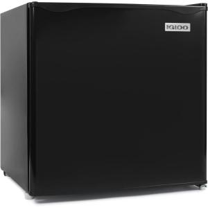 imageIgloo 32 CuFt Double Door Compact Refrigerator with Freezer  Slide Out Glass Shelf Perfect for Homes Offices Dorms  BlackBlack Original