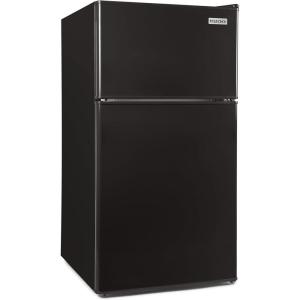 imageIgloo 32 CuFt Double Door Compact Refrigerator with Freezer  Slide Out Glass Shelf Perfect for Homes Offices Dorms  BlackDouble Door Black