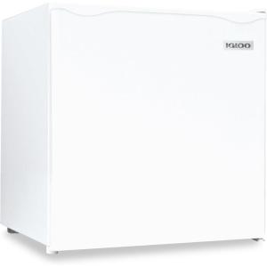 imageIgloo 32 CuFt Double Door Compact Refrigerator with Freezer  Slide Out Glass Shelf Perfect for Homes Offices Dorms  BlackWhite