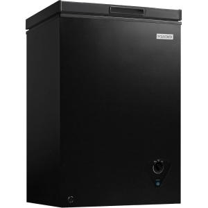 imageIgloo 35 Cu Ft Chest Freezer with Removable Basket and Front Defrost Water Drain Small Deep Freezer Perfect for Homes Garages and RVs WhiteBlack