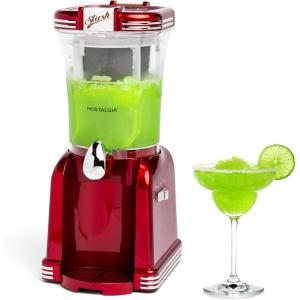 imageNostalgia CocaCola Frozen Drink Maker and Margarita Machine for Home  32Ounce Slushy Maker with Stainless Steel Flow Spout  Easy to Clean and Double Insulated  Red32Ounce Slushy Drink Maker