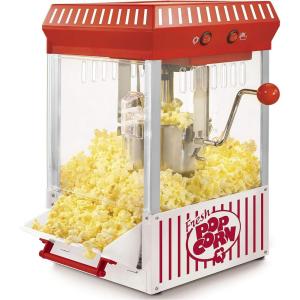 imageNostalgia CocaCola Popcorn Maker Machine  Professional Tabletop With 25 Oz Kettle Makes Up to 10 Cups  Vintage Popcorn Machine Movie Theater Style  Coke RedRed  White