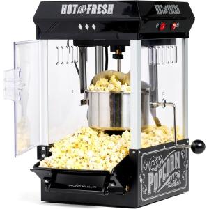 imageNostalgia CocaCola Popcorn Maker Machine  Professional Tabletop With 25 Oz Kettle Makes Up to 10 Cups  Vintage Popcorn Machine Movie Theater Style  Coke RedBlack