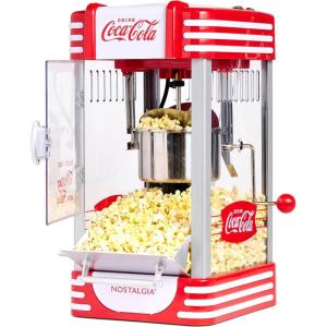 imageNostalgia CocaCola Popcorn Maker Machine  Professional Tabletop With 25 Oz Kettle Makes Up to 10 Cups  Vintage Popcorn Machine Movie Theater Style  Coke RedCoke Red