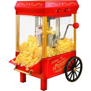 imageNostalgia CocaCola Popcorn Maker Machine  Professional Tabletop With 25 Oz Kettle Makes Up to 10 Cups  Vintage Popcorn Machine Movie Theater Style  Coke RedRed