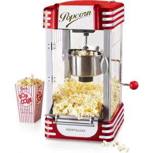imageNostalgia CocaCola Popcorn Maker Machine  Professional Tabletop With 25 Oz Kettle Makes Up to 10 Cups  Vintage Popcorn Machine Movie Theater Style  Coke RedMetalic Red