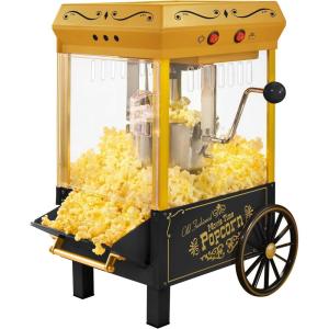 imageNostalgia CocaCola Popcorn Maker Machine  Professional Tabletop With 25 Oz Kettle Makes Up to 10 Cups  Vintage Popcorn Machine Movie Theater Style  Coke RedBlack  Gold
