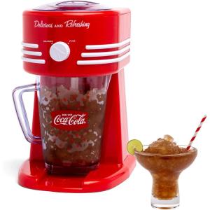 imageNostalgia Taco Tuesday Frozen Drink Maker and Margarita Machine for Home  40Ounce Slushy Maker with Stainless Steel Flow Spout  Easy to Clean and Double Insulated  Lime GreenCoke