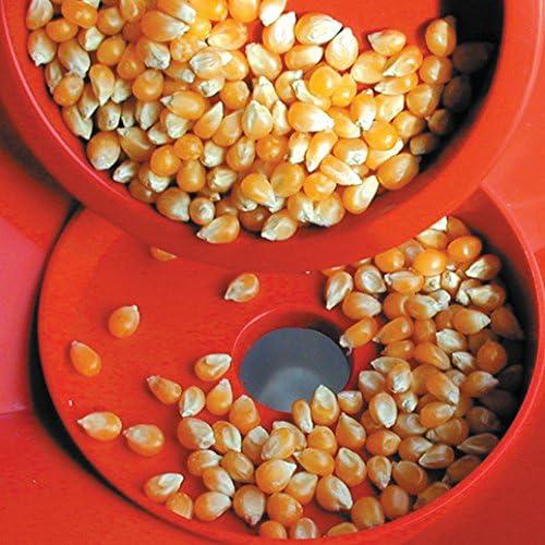 imageNostalgia Maker 12 Cups CocaCola Hot Air Popcorn Machine with Measuring Cap Oil Free Vintage Movie Theater Style White and RedRed Original