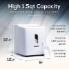 imageCocaCola Automatic Ice Maker Self Cleaning Countertop Size 26 Pounds in 24 Hours 9 Large or Small Ice Cubes in 7 Minutes LED Control Panel Scoop Included Perfect for Water BottlesWhite