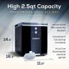imageCocaCola Automatic Ice Maker Self Cleaning Countertop Size 26 Pounds in 24 Hours 9 Large or Small Ice Cubes in 7 Minutes LED Control Panel Scoop Included Perfect for Water BottlesBlack