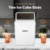 imageCocaCola Automatic Ice Maker Self Cleaning Countertop Size 26 Pounds in 24 Hours 9 Large or Small Ice Cubes in 7 Minutes LED Control Panel Scoop Included Perfect for Water BottlesWhite