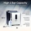 imageCocaCola Automatic Ice Maker Self Cleaning Countertop Size 26 Pounds in 24 Hours 9 Large or Small Ice Cubes in 7 Minutes LED Control Panel Scoop Included Perfect for Water BottlesStainless Steel