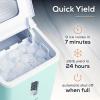 imageCocaCola Automatic Ice Maker Self Cleaning Countertop Size 26 Pounds in 24 Hours 9 Large or Small Ice Cubes in 7 Minutes LED Control Panel Scoop Included Perfect for Water BottlesAqua