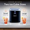 imageCocaCola Automatic Ice Maker Self Cleaning Countertop Size 26 Pounds in 24 Hours 9 Large or Small Ice Cubes in 7 Minutes LED Control Panel Scoop Included Perfect for Water BottlesBlack