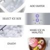 imageCocaCola Automatic Ice Maker Self Cleaning Countertop Size 26 Pounds in 24 Hours 9 Large or Small Ice Cubes in 7 Minutes LED Control Panel Scoop Included Perfect for Water BottlesStainless Steel