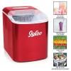 imageCocaCola Automatic Ice Maker Self Cleaning Countertop Size 26 Pounds in 24 Hours 9 Large or Small Ice Cubes in 7 Minutes LED Control Panel Scoop Included Perfect for Water BottlesRed