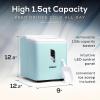 imageCocaCola Automatic Ice Maker Self Cleaning Countertop Size 26 Pounds in 24 Hours 9 Large or Small Ice Cubes in 7 Minutes LED Control Panel Scoop Included Perfect for Water BottlesAqua