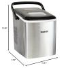 imageCocaCola Automatic Ice Maker Self Cleaning Countertop Size 26 Pounds in 24 Hours 9 Large or Small Ice Cubes in 7 Minutes LED Control Panel Scoop Included Perfect for Water BottlesStainless Steel