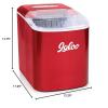 imageCocaCola Automatic Ice Maker Self Cleaning Countertop Size 26 Pounds in 24 Hours 9 Large or Small Ice Cubes in 7 Minutes LED Control Panel Scoop Included Perfect for Water BottlesRed