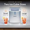 imageCocaCola Automatic Ice Maker Self Cleaning Countertop Size 26 Pounds in 24 Hours 9 Large or Small Ice Cubes in 7 Minutes LED Control Panel Scoop Included Perfect for Water BottlesSilver