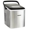 imageCocaCola Automatic Ice Maker Self Cleaning Countertop Size 26 Pounds in 24 Hours 9 Large or Small Ice Cubes in 7 Minutes LED Control Panel Scoop Included Perfect for Water BottlesStainless Steel