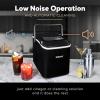 imageCocaCola Automatic Ice Maker Self Cleaning Countertop Size 26 Pounds in 24 Hours 9 Large or Small Ice Cubes in 7 Minutes LED Control Panel Scoop Included Perfect for Water BottlesBlack