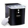 imageCocaCola Automatic Ice Maker Self Cleaning Countertop Size 26 Pounds in 24 Hours 9 Large or Small Ice Cubes in 7 Minutes LED Control Panel Scoop Included Perfect for Water BottlesBlack