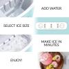 imageCocaCola Automatic Ice Maker Self Cleaning Countertop Size 26 Pounds in 24 Hours 9 Large or Small Ice Cubes in 7 Minutes LED Control Panel Scoop Included Perfect for Water BottlesAqua Original