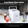 imageCocaCola Automatic Ice Maker Self Cleaning Countertop Size 26 Pounds in 24 Hours 9 Large or Small Ice Cubes in 7 Minutes LED Control Panel Scoop Included Perfect for Water BottlesWhite