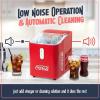 imageCocaCola Automatic Ice Maker Self Cleaning Countertop Size 26 Pounds in 24 Hours 9 Large or Small Ice Cubes in 7 Minutes LED Control Panel Scoop Included Perfect for Water BottlesCoke