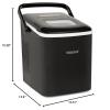 imageCocaCola Automatic Ice Maker Self Cleaning Countertop Size 26 Pounds in 24 Hours 9 Large or Small Ice Cubes in 7 Minutes LED Control Panel Scoop Included Perfect for Water BottlesBlack