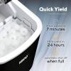 imageCocaCola Automatic Ice Maker Self Cleaning Countertop Size 26 Pounds in 24 Hours 9 Large or Small Ice Cubes in 7 Minutes LED Control Panel Scoop Included Perfect for Water BottlesBlack