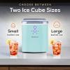 imageCocaCola Automatic Ice Maker Self Cleaning Countertop Size 26 Pounds in 24 Hours 9 Large or Small Ice Cubes in 7 Minutes LED Control Panel Scoop Included Perfect for Water BottlesAqua