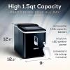 imageCocaCola Automatic Ice Maker Self Cleaning Countertop Size 26 Pounds in 24 Hours 9 Large or Small Ice Cubes in 7 Minutes LED Control Panel Scoop Included Perfect for Water BottlesBlack