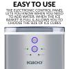imageCocaCola Automatic Ice Maker Self Cleaning Countertop Size 26 Pounds in 24 Hours 9 Large or Small Ice Cubes in 7 Minutes LED Control Panel Scoop Included Perfect for Water BottlesStainless Steel