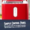imageCocaCola Automatic Ice Maker Self Cleaning Countertop Size 26 Pounds in 24 Hours 9 Large or Small Ice Cubes in 7 Minutes LED Control Panel Scoop Included Perfect for Water BottlesCoke