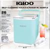 imageCocaCola Automatic Ice Maker Self Cleaning Countertop Size 26 Pounds in 24 Hours 9 Large or Small Ice Cubes in 7 Minutes LED Control Panel Scoop Included Perfect for Water BottlesAqua