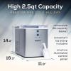 imageCocaCola Automatic Ice Maker Self Cleaning Countertop Size 26 Pounds in 24 Hours 9 Large or Small Ice Cubes in 7 Minutes LED Control Panel Scoop Included Perfect for Water BottlesSilver