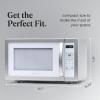 imageFarberware Countertop Microwave 1000 Watts 11 cu ft  Microwave Oven With LED Lighting and Child Lock  Perfect for Apartments and Dorms  Easy Clean Metallic RedWhitePlatinum