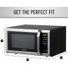 imageFarberware Countertop Microwave 700 Watts 07 Cu Ft  Microwave Oven With LED Lighting and Child Lock  Perfect for Apartments and Dorms  Easy Clean Grey Interior Retro BlackStainless Steel