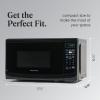 imageFarberware Countertop Microwave 700 Watts 07 Cu Ft  Microwave Oven With LED Lighting and Child Lock  Perfect for Apartments and Dorms  Easy Clean Grey Interior Retro BlackBlack