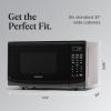 imageFarberware Countertop Microwave 700 Watts 07 Cu Ft  Microwave Oven With LED Lighting and Child Lock  Perfect for Apartments and Dorms  Easy Clean Grey Interior Retro BlackBlack