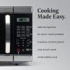 imageFarberware Countertop Microwave 700 Watts 07 Cu Ft  Microwave Oven With LED Lighting and Child Lock  Perfect for Apartments and Dorms  Easy Clean Grey Interior Retro BlackStainless Steel