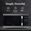 imageFarberware Countertop Microwave 700 Watts 07 Cu Ft  Microwave Oven With LED Lighting and Child Lock  Perfect for Apartments and Dorms  Easy Clean Grey Interior Retro BlackStainless Steel