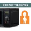 imageFarberware FM09SSE Classic Countertop Microwave Oven 900Watt with LED Lighting Child Lock Easy Clean Interior 09 Cu Ft Stainless Steel07 Cu Ft Black
