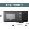imageFarberware FM09SSE Classic Countertop Microwave Oven 900Watt with LED Lighting Child Lock Easy Clean Interior 09 Cu Ft Stainless Steel07 Cu Ft Black
