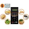 imageFarberware FM09SSE Classic Countertop Microwave Oven 900Watt with LED Lighting Child Lock Easy Clean Interior 09 Cu Ft Stainless Steel07 Cu Ft Black